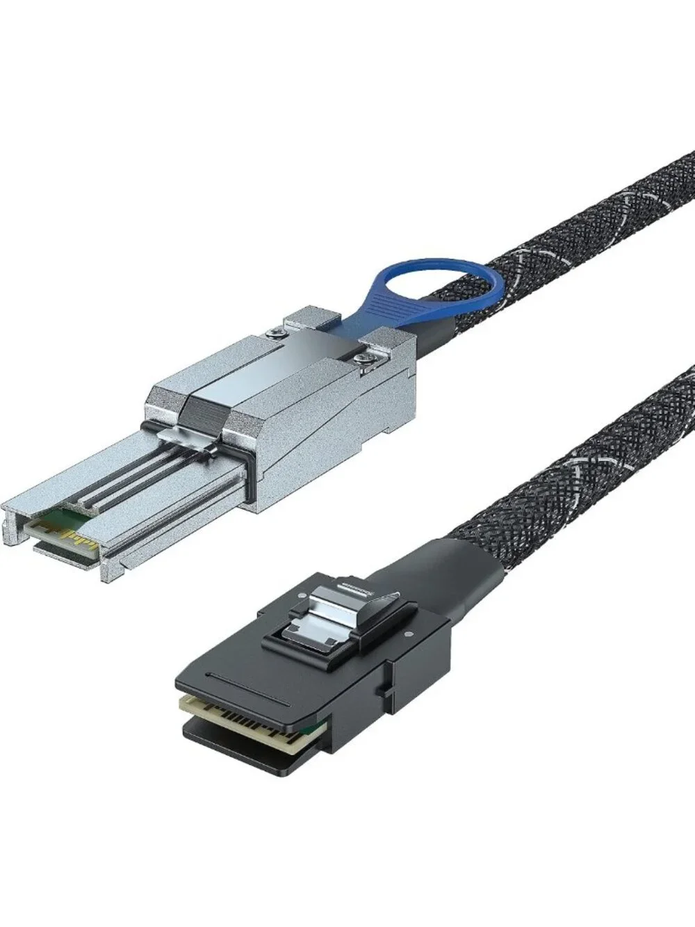 Mini SAS Cable 10G 6Gbps SFF-8088 to SFF-8087, 0.5m Hybrid for Servers